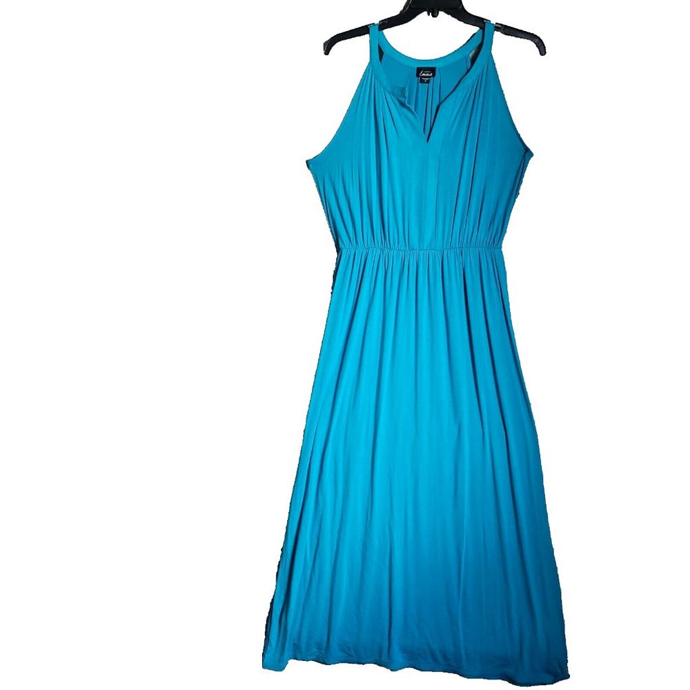 Elegant Blue Sleeveless Dress